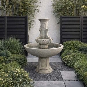 Fiore Courtyard Fleur De Lis Fountain