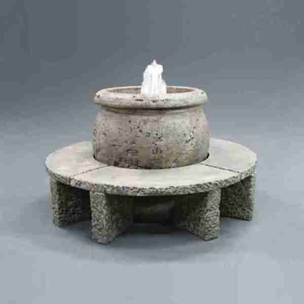 Fiore Mall Fountain with Granite Benches