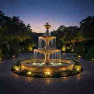 Fiore Four Seasons Fountain With 12' Bracci Basin
