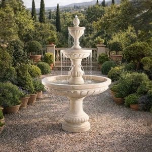Fiore Mediterranean Fountain with Plumbed Spacer
