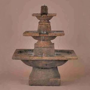 Fiore Three Tier Quadrate Fountain