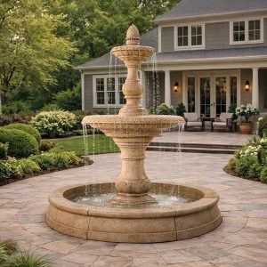 Fiore Four Seasons Fountain with Fiore Pond