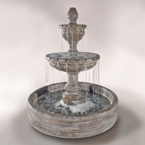 Fiore Stone Geneva Fountain with 46" Basin