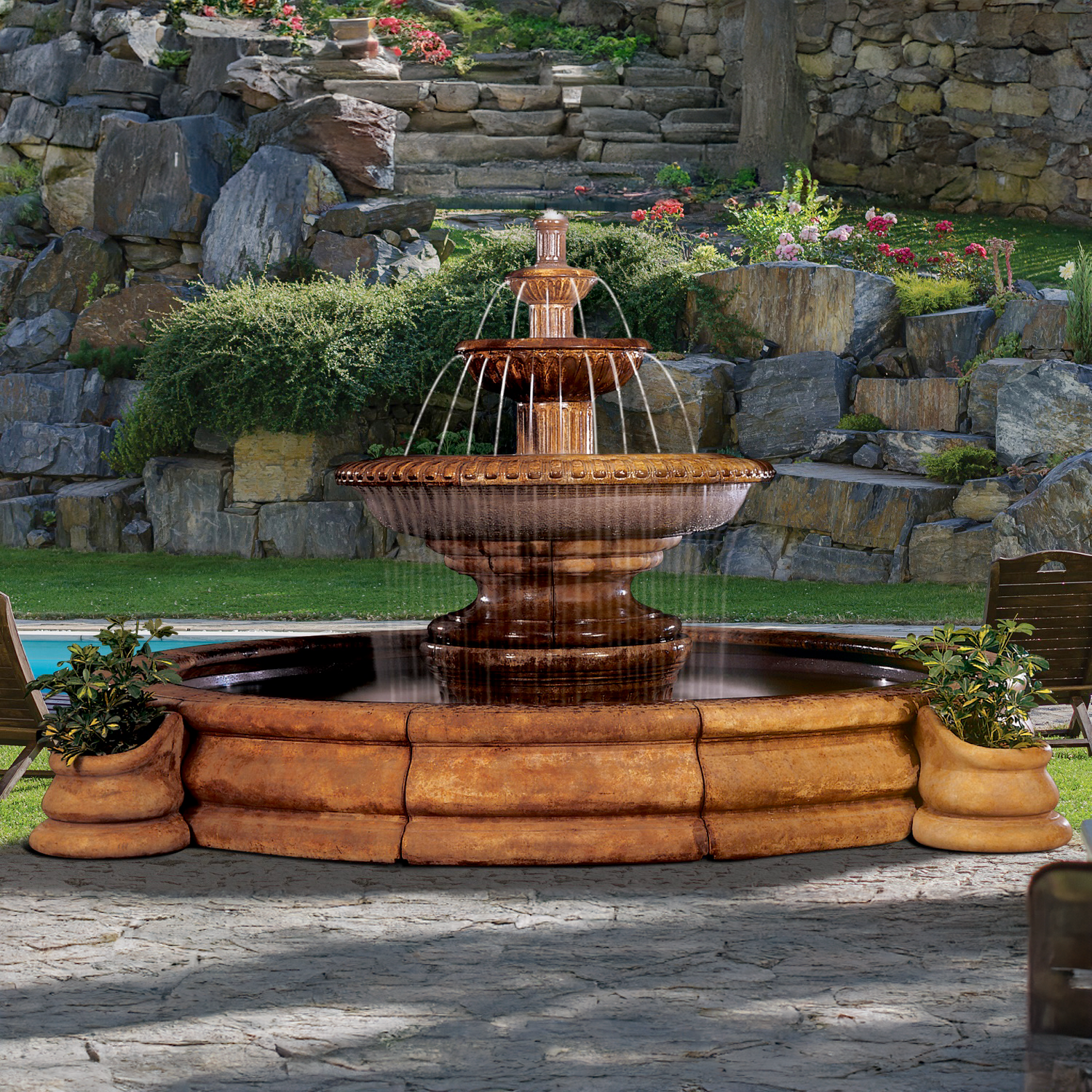 Palazzo Fluted Fountain