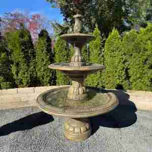 Henri Studio Large Contemporary Three Tiered Fountain