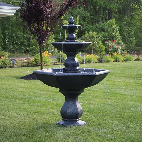 Massarelli Three Tier Boca Hexagon Fountain
