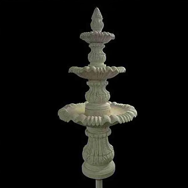 Three Tier Granite Outdoor Fountain 88" Tall