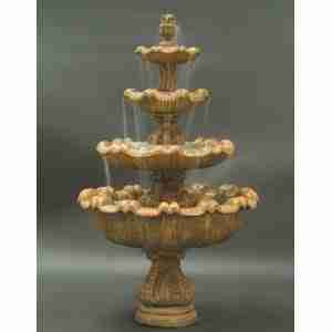 Fiore Italian 4-Tier Stone Fountain (For Pond)