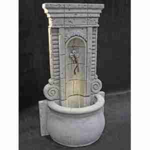 Fiore Tall Champagne Wall Fountain