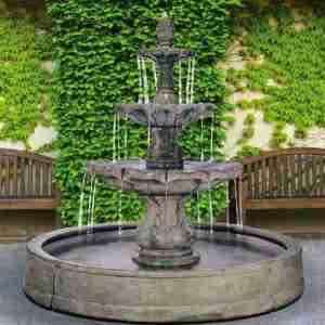 Henri Studio Classical Finial Fountain in Valencia Basin