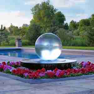 Modern Crystal Sphere Fountain Bring Modern Elegance to Your Space with the Modern Crystal Sphere Fountain