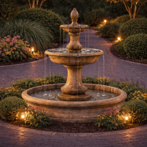 Fiore Stone Verona Fountain With 55" Basin