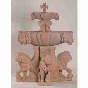 Fiore Large Lion Fountain