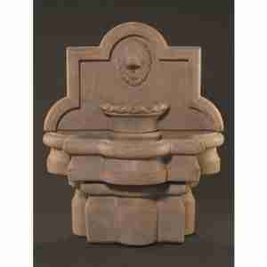 Fiore Small Lion Quatrefoil Wall Fountain