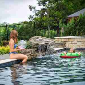 MALDIVES Pool Waterfall by Universal Rocks