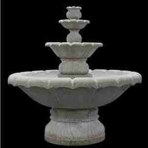 Three Tier Granite Classic Outdoor Fountain