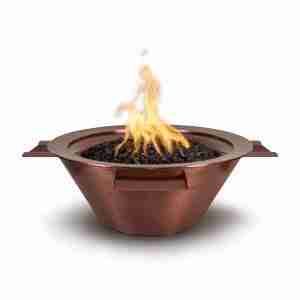 Cazo Fire & Water Bowl Copper 4-Way Spill