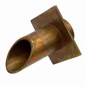 Vianti Falls™ Antique Brass 2″ Diamond Wall Scupper