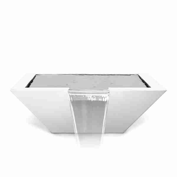 Maya Water Bowl, metal powder coated water bowl