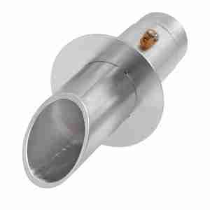 Vianti Falls™ Stainless Steel 2″ Round Wall Scupper With Round Trim Plate