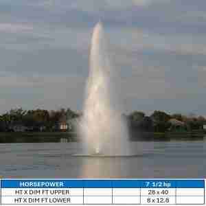 AquaMaster Grand Crystal Geyser Lake Fountain