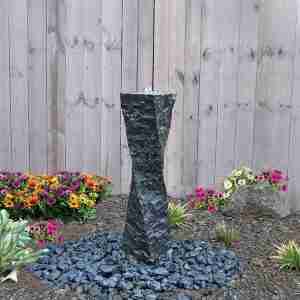 Twisted Basalt Fountain Kit 39" Tall