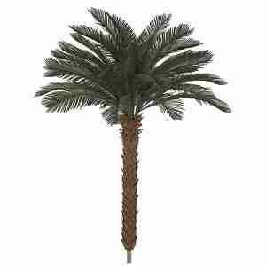 Polyblend Outdoor Cycas Palm Trees x 36 Fronds on Synthetic Aloe Trunks