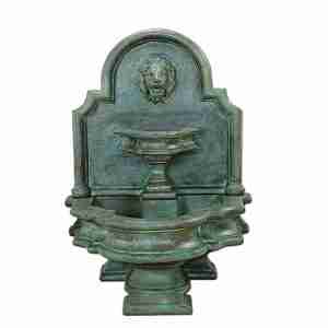 Giannini Rialto Lion Wall Outdoor Water Fountain